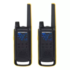 Radio Frs Motorola T470pe 35km Ip54 Aprox 12h Negro/amarillo