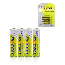 Kit 4 Pilas Recargables Aa Baterias 600mah Pkcell® Original