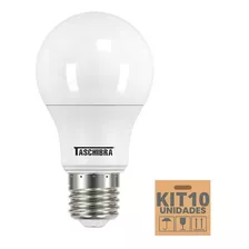 Lâmpada Led Bulbo A60 Tkl 15w E27 Taschibra Kit Com 10 Pçs Cor Da Luz 4000k - Neutro Suave 110v/220v