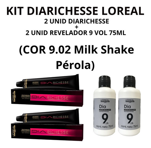 Mechas com richesse milk shake 9.02 pérola