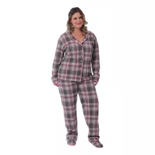 Pijama Feminino De Inverno Longo Para O Frio Plus Size