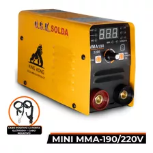 Maquina De Solda Mma-190 220v Inversora E Cabo Cor Amarelo