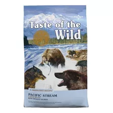 Alimento Taste Of The Wild Pacific Stream Canine Para Perro Adulto Todos Los Tamaños Sabor Salmón En Bolsa De 28lb