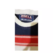 Sweater De Hombre Tricolor Informal