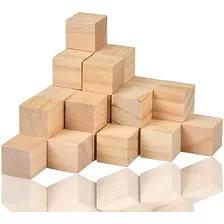 Cubo De Madera Pino De 7x7 Cm. Para Pintar 6 Unidades