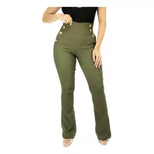 Calça Flare Feminina Wide Leg Pantalona