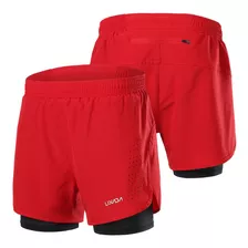 Shorts Deportivos Lixada 2 En 1 Transpirables Para Hombre