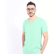 Camisa Hospitalar Scrub Pijama Cirúrgico Masculino - Verde A