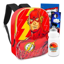 Dc Comics The Flash Backpack Para Ninos, Paquete Con Mochila