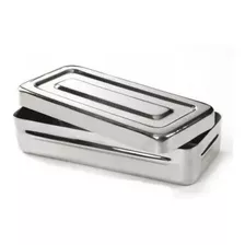 Caja De Acero Inox 18cm X 18cm X 03 Cm