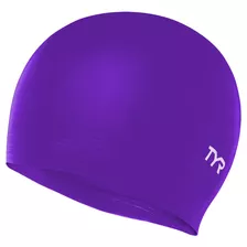 Tyr Latex Swim Cap, Purple