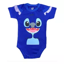 Body De Bebê Mesversario Temático Personagens Stitch