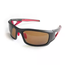 Lentes Deportivos Wallis Armazón Negro/rojo Micas Café