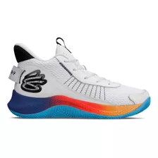 Tênis Under Armour Curry 3z7 Masculino Branco Azul