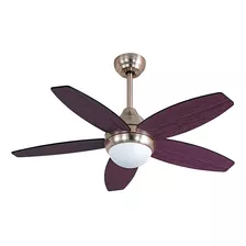 Ventilador De Techo 5 Palas Madera Haya/wengue 120cm Liliana