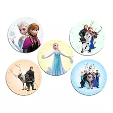 Kit 50 Adesivos 3,5cm Frozen