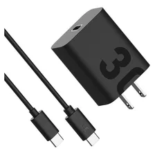 Cargador Motorola Cubo+cable Usb Tipo C Turbo Power 30w 