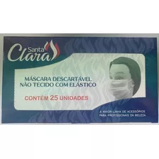 100 Máscaras Descartáveis Santa Clara C/clip Nasal 