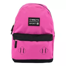 Mochila Coleccion Sport Rosa Wt245-15 Original Wilys Tourist