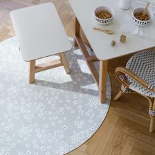 Alfombra Vinílica Para Comer Clean Mat Blossom Nude