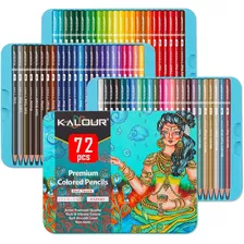 Set 72 Lápices Dibujo Colores Y Estuche Profesional Artista