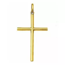 Pingente 4.7 Cm Crucifixo Ouro 18k 2 Gr Cruz Cristo Jesus