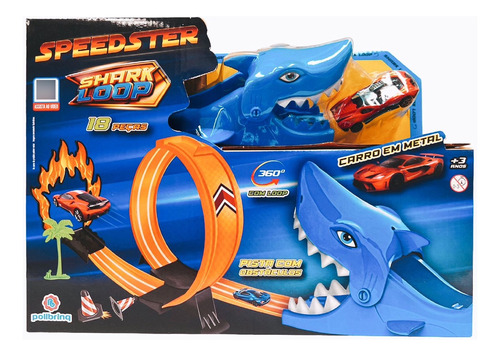 Polibrinq Pista Speedster Desafio Da Serpente, Playtoy Brinquedos