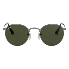 Gafas De Sol Ray Ban Round Metal Hombre Originales Color Gris Color Del Armazón Gris