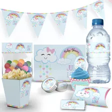 Kit Imprimible Baby Shower Nube