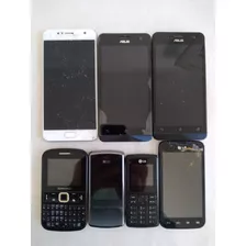 Celular Para Retirada De Peças Samsung, Asus, LG - Kit Com 7