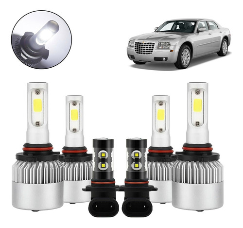 Kit De Focos Led Luz Alta Y Baja, 30000 Lm Para Chrysler 100 Chrysler 300M