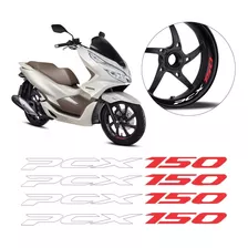 Kit 4 Adesivos Premium Interno Roda Moto Honda Pcx 150 Todas