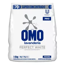 Sabão Em Pó Omo Perfect White 04kg Tira Manchas Roupa Branca