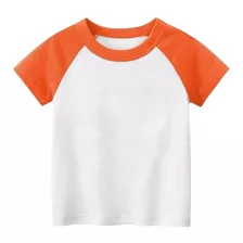 Playera Beisbolera Manga Corta Ranglan Niños Para Sublimar 