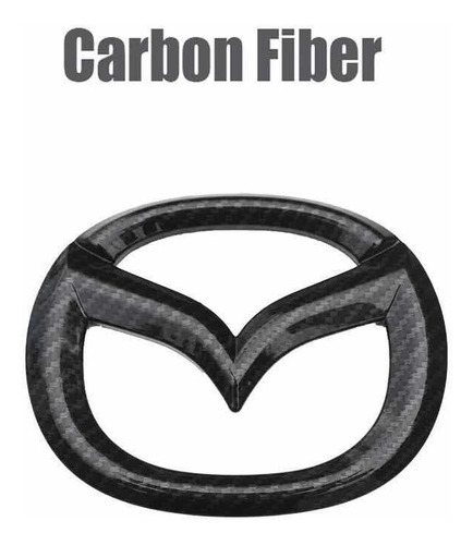 Emblema Fibra Carbono Parrilla Mazda 3 2023 2021 2020 2019 Foto 4