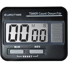 Reloj Timer Profesional Eurotime Negro 27/086-10