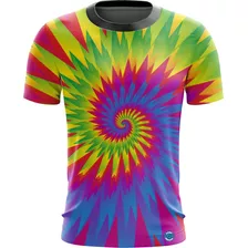 Camiseta/camisa Tie Dye Sublimação Colorida - Tai Dai Paz 02