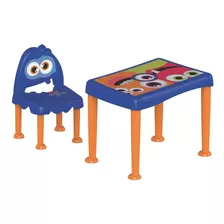 Conjunto Infantil De 1 Mesa E 1 Cadeira Plasticas Montaveis 