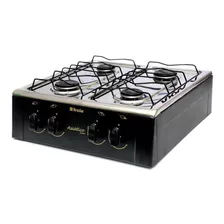 Fogão Cooktop Gás Braslar Asiático Jr 4 Bocas Preto