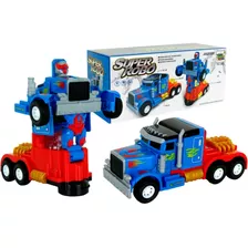 Caminhão Transformers Vira Robo Com Som E Luz