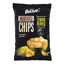 Mandioca Chips Temperado Com Lemon Pepper Belive 50g