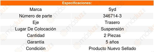 2 Amortiguadores Hidraulicos Trasero L200 08-14 Foto 3