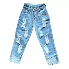 Calça Jeans Destroyed Blogueirinha Menina Infantil Diva 