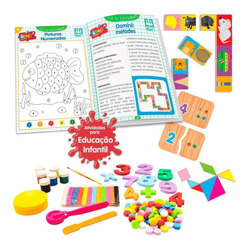 Kit Jogos Educativo Sorvete das Rimas E Forma Bichos Madeira - Nig  Brinquedos