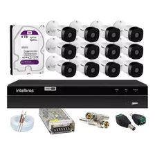 Kit Intelbras 12 Cam. 1120b E Dvr Mhdx 1216 C/hd 4tb Purple