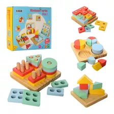 Set De 4 Juegos Montessori Estimulación Temprana Didáctico