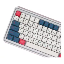 Teclado Mecanico 140 Teclas Blanco Azul Rojo Cherry Mx