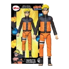 Boneco Articulado Ação Naruto Uzumaki Shippuden 24 Cm Elka