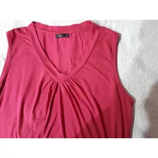 Remera Mujer - Marca Tex -t. 52- Fucsia Oscuro - Genial !!!