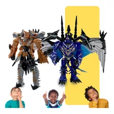 Brinquedo Transformer Dinossauro Pterossauro + Tiranossauro